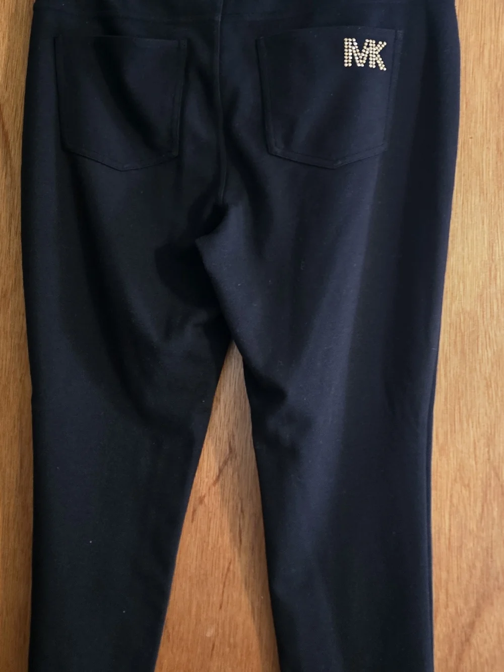 Michael Kors Black Jean Leggings with Studded Pocket Detail